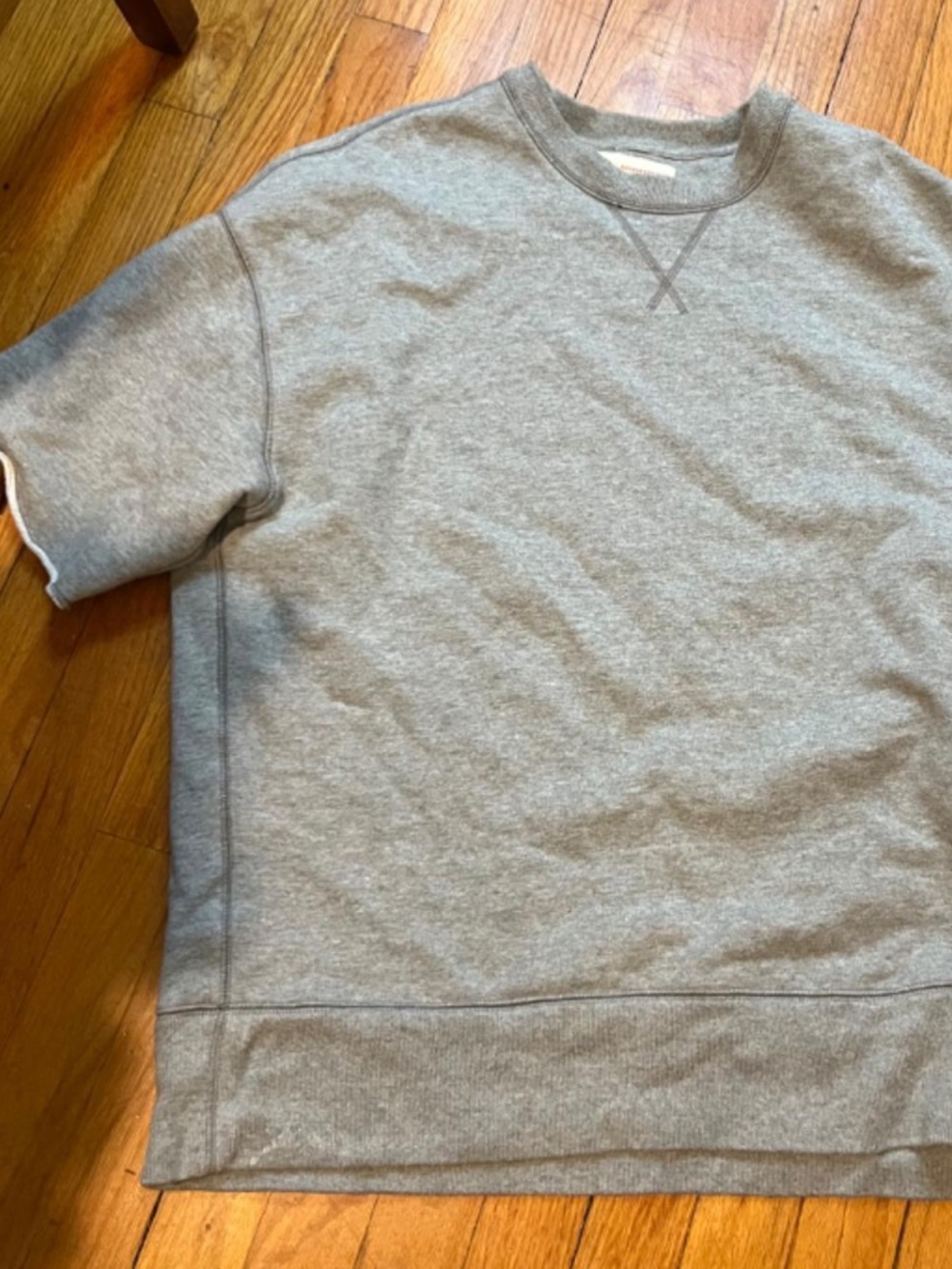 HERITAGE BOXY SHORT-SLEEVE SWEATSHIRT by Banana Republic, super soft, size large